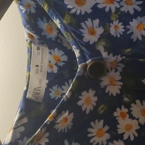 Zara Kids Blue Daisy Dress